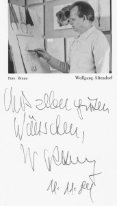 Original Autogrammkarte Wolfgang Altendorfs