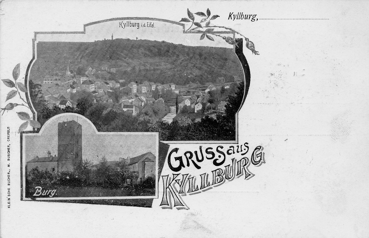 1899-Mehrbildkarte-Burg-Kyllburg