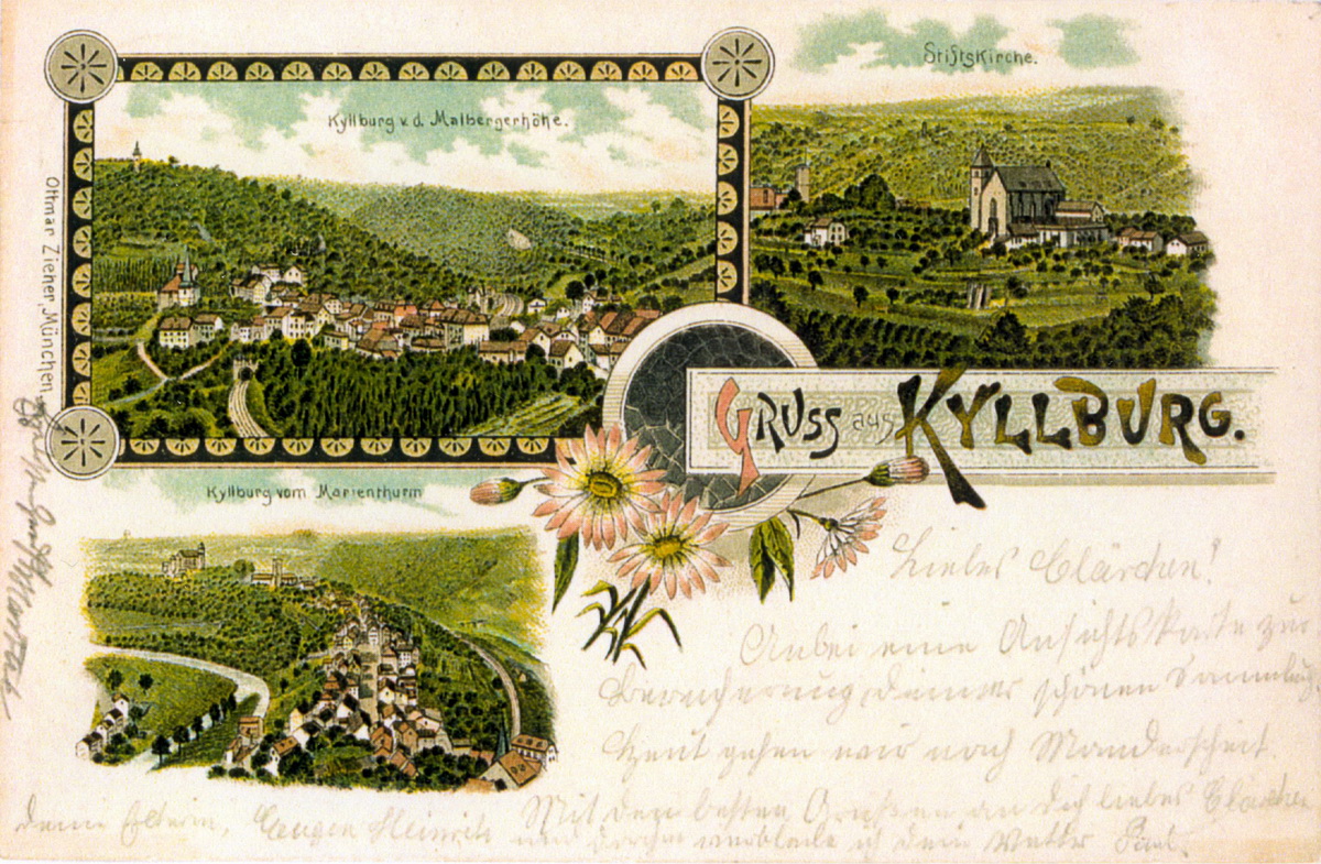 1900-gezeichnete-farbige-Postkarte