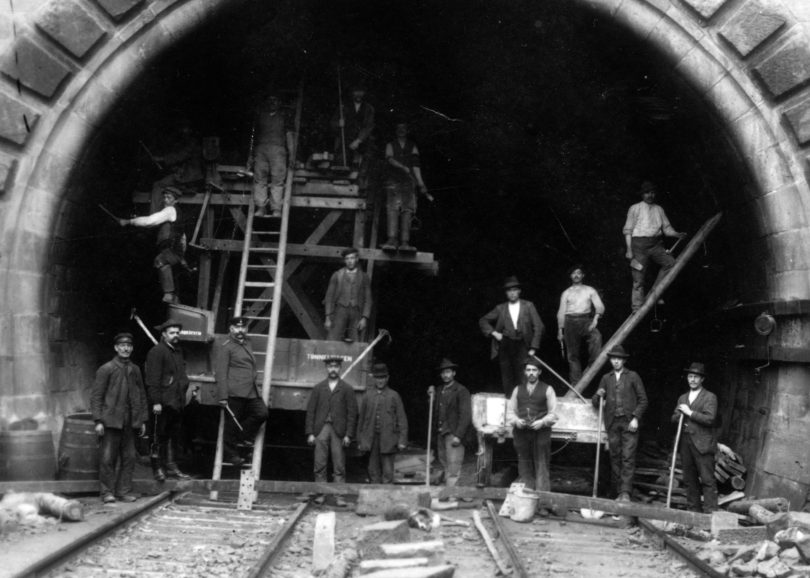 Arbeiten am Dechentunnel bei Kyllburg
